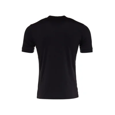T-shirt Leisure time - black, cotton with 3/4 zip 2024/2025